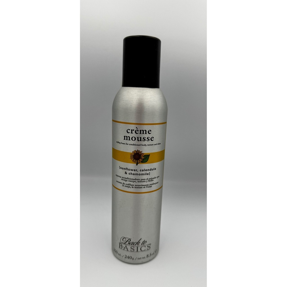 Back to Basics Sunflower Crème Mousse 8.5 oz Discontinued Styling Hair Foam